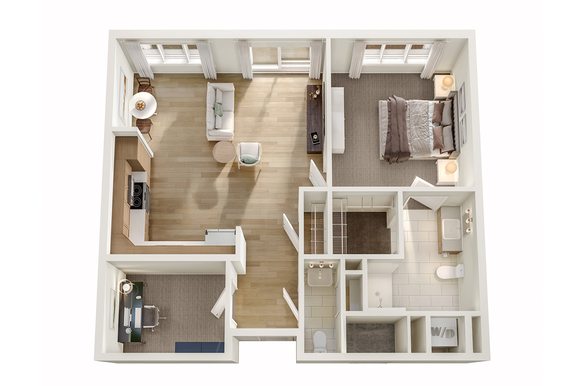 Knoll apartment floor plan.